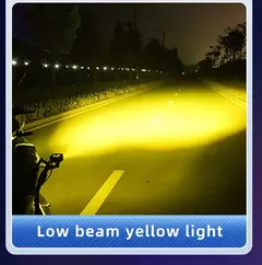 Farol auxiliar/neblina duplo em LED para motocicleta