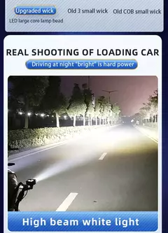 Imagem do Farol auxiliar/neblina duplo em LED para motocicleta