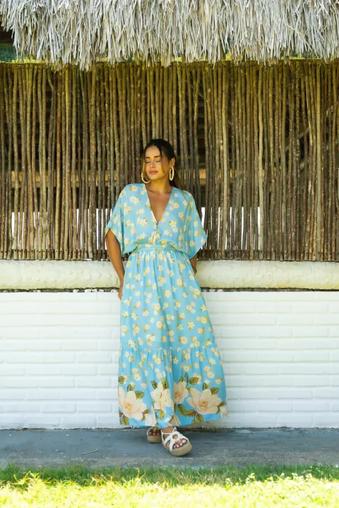 VESTIDO ANTUNES ROMANCE AZUL