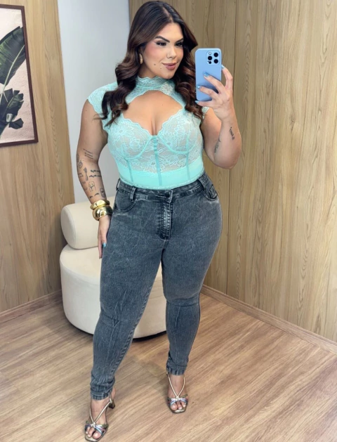 Calça jeans elastano - Up girls - comprar online