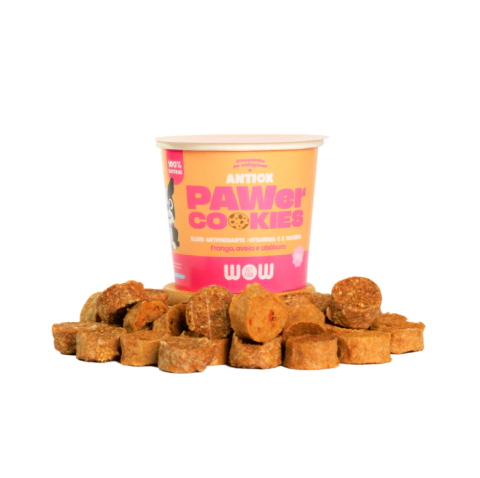 Pawer Cookies ANTIOX de frango, aveia e abobora 35g (cães) - WOW - comprar online