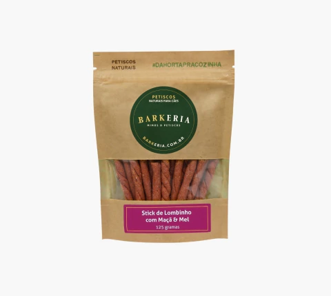 Stick de Lombinho & Maçã 125g - Barkeria