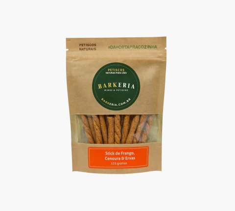 Stick de Frango, Cenoura & Ervas 125g - Barkeria