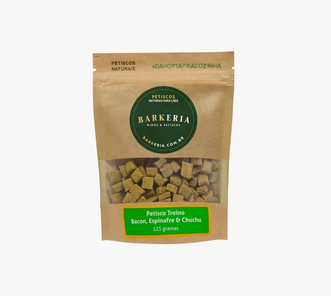 Petisco de Treino - Bacon, Espinafre e Chuchu 125g - Barkeria