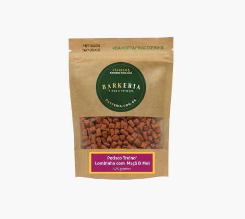 Petisco de Treino - Lombinho com Maçã e Mel 125g - Barkeria