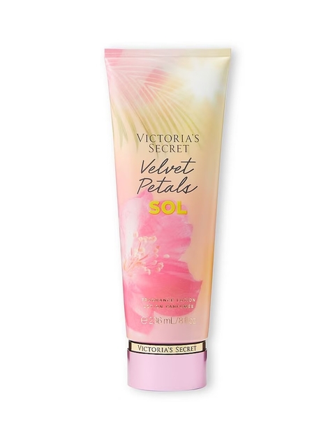 Hidratante Victoria's Secret Velvet Petals Sol 250ml - Creme Corporal Floral e Tropical - comprar online