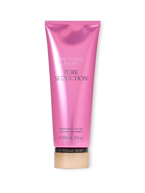 Creme hidratante Victoria’s Secret Pure Seduction em embalagem rosa de 236ml.