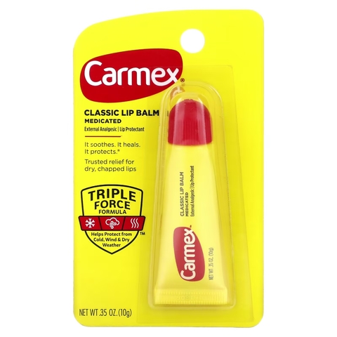 Carmex Classic Lip Balm Bisnaga - Protetor Labial Original (10g)