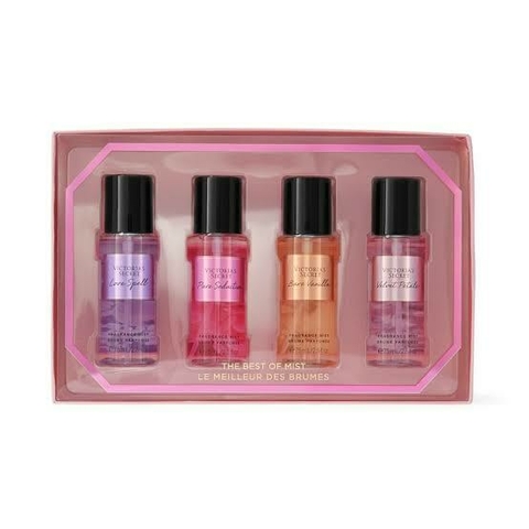 Kit 4 Mini Body Splash Victoria's Secret - The Best of Mist (75ml cada)