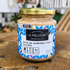Pasta de amêndoas, caju e baunilha (200g) na internet