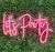 Painel Led Neon Personalizado Let's Party 60x30 p/Decoração na internet