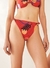 Biquíni Top Morena Rosa Telha + Hot Pant Amaro Abstrata