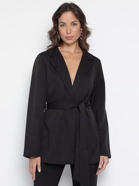 Blazer de Alfaiataria Preto - Maria Valentina | Elegância e Versatilidade