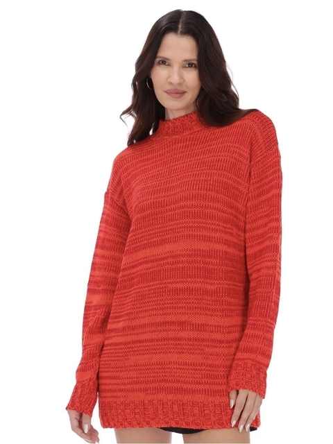 Suéter Lez a Lez em Tricô Vermelho - Sofisticação e Conforto