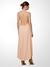 Vestido Animale Maquinetado Pontas Rosa Pêssego na Revoluse