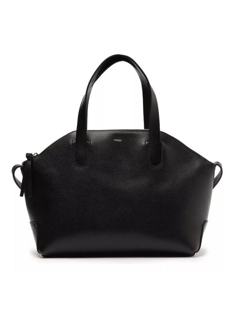 Bolsa Arezzo Tote Preta Couro Vivi Grande na Revoluse