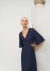 Vestido Lez a Lez Midi Manga Flare Com Cut Costas na Revoluse