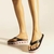 Chinelo Arezzo Flatform Preto Multicolorido na Revoluse