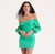Vestido My Favorite Things Curto Ombro a Ombro Verde na Revoluse