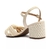 Sandália Arezzo Off White Tecido Tramado na Revoluse