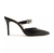Mule Schutz Logo Couro Preto na Revoluse