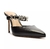 Mule Schutz Logo Couro Preto na Revoluse