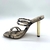 Mule Schutz Lover Couro Salto Alto Snake Bege na Revoluse