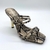 Mule Schutz Lover Couro Salto Alto Snake Bege na Revoluse