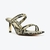 Mule Schutz Lover Couro Salto Alto Snake Bege na Revoluse