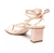 Sandália Schutz & Ginger Block Heel Lace Up Rose na Revoluse