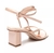 Sandália Schutz & Ginger Block Heel Lace Up Rose na Revoluse