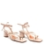 Sandália Schutz & Ginger Block Heel Lace Up Rose na Revoluse