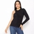 Blusa Colcci Ombro Único Preta na Revoluse