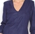 Vestido Lebôh Curto Decote Detalhe Punho Azul na Revoluse
