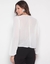 Blusa Amaro Poá Transparente Branca na Revoluse