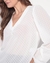 Blusa Amaro Poá Transparente Branca na Revoluse