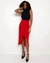 Saia Zinco Midi Pareô com Pregas Vermelho na Revoluse