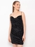 Vestido Iódice Curto Decote Degradê Preto na Revoluse