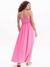 Vestido My Favorite Things Longo Texturizado Rosa na Revoluse