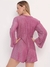 Macacão Morena Rosa Curto Lurex Rosa - comprar online