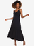 Vestido Linzzi Longo Linho Preto na Revoluse