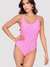 Maiô Água Doce Vazado Pink oferece conforto e proteção UV50+