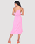 Vestido Colcci Midi Transpassado Rosa na Revoluse