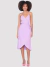 Vestido Colcci Midi Transpassado Lilás na Revoluse