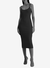 Vestido Forum Midi Justo Preto na Revoluse