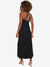 Vestido Linzzi Longo Linho Preto na Revoluse