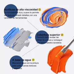 Pintura Acrílica Kit 33 Pzas en internet