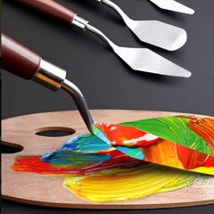 Espátulas set de 5 piezas - Leenith Borges - Arte