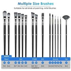 PINCELES SET 17 PZAS MULTITECNICA CON ESTUCHE en internet
