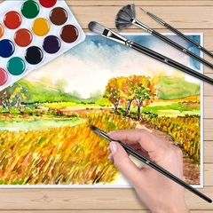 Imagen de PINCELES SET 17 PZAS MULTITECNICA CON ESTUCHE